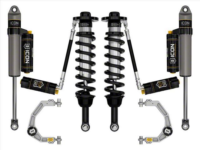 ICON Vehicle Dynamics 2.75 to 3.50-Inch Suspension Lift System with Billet Upper Control Arms; Stage 4 (21-24 4WD F-150 w/o CCD System & BlueCruise, Excluding Raptor & Tremor)