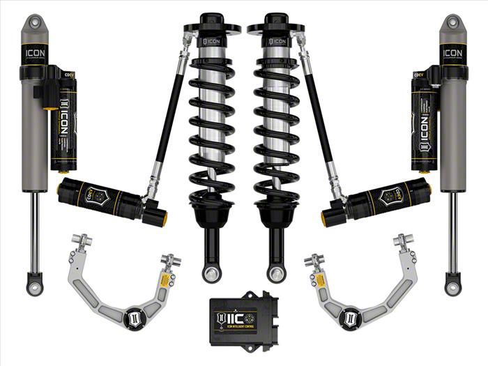 ICON Vehicle Dynamics 2.75 to 3.50-Inch Suspension Lift System with Billet Upper Control Arms; Stage 5 (21-24 4WD F-150 w/o CCD System &…