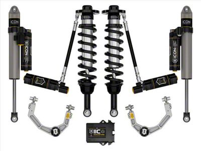 ICON Vehicle Dynamics 2.75 to 3.50-Inch Suspension Lift System with Billet Upper Control Arms; Stage 5 (21-25 4WD F-150 w/o CCD System & BlueCruise, Excluding Raptor & Tremor)