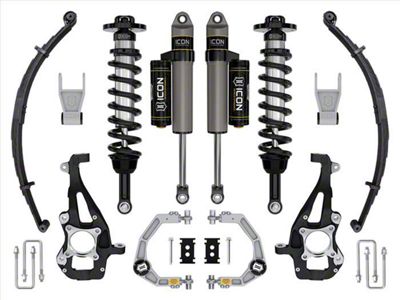 ICON Vehicle Dynamics 3.50 to 4.50-Inch Suspension Lift System with Billet Upper Control Arms and Leaf Pack; Stage 2 (21-25 4WD F-150 w/o CCD System & BlueCruise, Excluding Raptor)