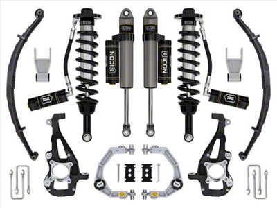 ICON Vehicle Dynamics 3.50 to 4.50-Inch Suspension Lift System with Billet Upper Control Arms and Leaf Pack; Stage 3 (21-24 4WD F-150 w/o CCD System & BlueCruise, Excluding Raptor)