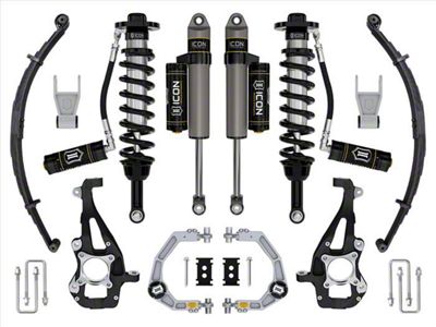 ICON Vehicle Dynamics 3.50 to 4.50-Inch Suspension Lift System with Billet Upper Control Arms and Leaf Pack; Stage 3 (21-25 4WD F-150 w/o CCD System & BlueCruise, Excluding Raptor)
