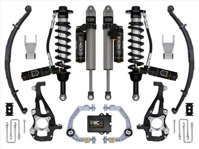 ICON Vehicle Dynamics 3.50 to 4.50-Inch Suspension Lift System with Billet Upper Control Arms and Leaf Pack; Stage 5 (21-24 4WD F-150 w/o CCD System & BlueCruise, Excluding Raptor)