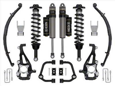 ICON Vehicle Dynamics 3.50 to 4.50-Inch Suspension Lift System with Tubular Upper Control Arms and Leaf Pack; Stage 2 (21-24 4WD F-150 w/o CCD System & BlueCruise, Excluding Raptor)