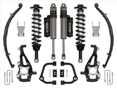 ICON Vehicle Dynamics 3.50 to 4.50-Inch Suspension Lift System with Tubular Upper Control Arms and Leaf Pack; Stage 2 (21-25 4WD F-150 w/o CCD System & BlueCruise, Excluding Raptor)