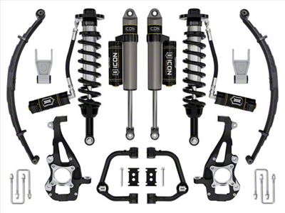 ICON Vehicle Dynamics 3.50 to 4.50-Inch Suspension Lift System with Tubular Upper Control Arms and Leaf Pack; Stage 3 (21-24 4WD F-150 w/o CCD System & BlueCruise, Excluding Raptor)