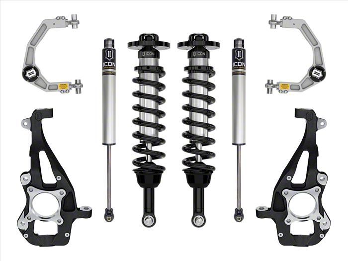 ICON Vehicle Dynamics 3.50 to 4.50-Inch Suspension Lift System with Billet Upper Control Arms; Stage 1 (21-24 4WD F-150 w/o CCD System &…