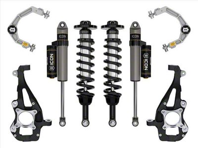 ICON Vehicle Dynamics 3.50 to 4.50-Inch Suspension Lift System with Billet Upper Control Arms; Stage 2 (21-25 4WD F-150 w/o CCD System & BlueCruise, Excluding Raptor)
