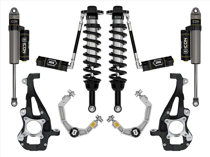 ICON Vehicle Dynamics 3.50 to 4.50-Inch Suspension Lift System with Billet Upper Control Arms; Stage 3 (21-24 4WD F-150 w/o CCD System &…