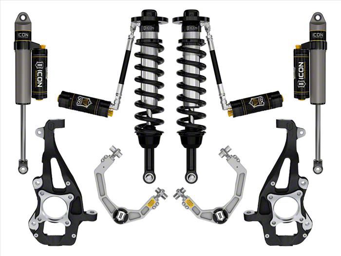ICON Vehicle Dynamics 3.50 to 4.50-Inch Suspension Lift System with Billet Upper Control Arms; Stage 4 (21-24 4WD F-150 w/o CCD System &…