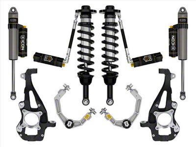 ICON Vehicle Dynamics 3.50 to 4.50-Inch Suspension Lift System with Billet Upper Control Arms; Stage 4 (21-24 4WD F-150 w/o CCD System & BlueCruise, Excluding Raptor)