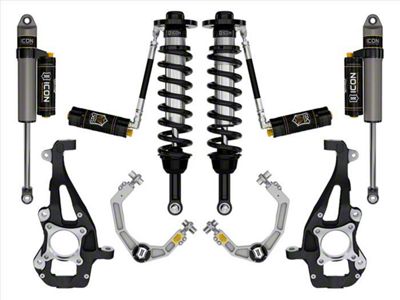 ICON Vehicle Dynamics 3.50 to 4.50-Inch Suspension Lift System with Billet Upper Control Arms; Stage 4 (21-25 4WD F-150 w/o CCD System & BlueCruise, Excluding Raptor)