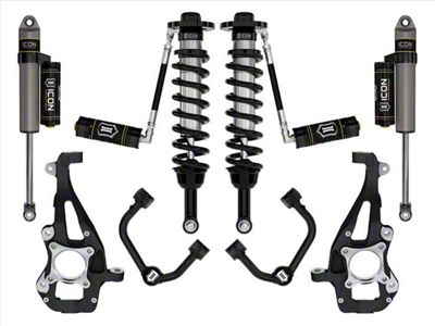 ICON Vehicle Dynamics 3.50 to 4.50-Inch Suspension Lift System with Tubular Upper Control Arms; Stage 3 (21-24 4WD F-150 w/o CCD System & BlueCruise, Excluding Raptor & Tremor)