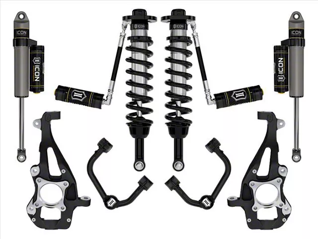 ICON Vehicle Dynamics 3.50 to 4.50-Inch Suspension Lift System with Tubular Upper Control Arms; Stage 3 (21-24 4WD F-150 w/o CCD System & BlueCruise, Excluding Raptor & Tremor)