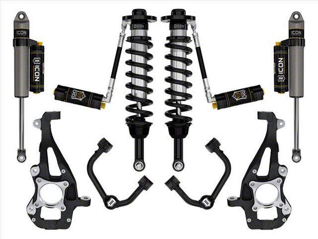 ICON Vehicle Dynamics 3.50 to 4.50-Inch Suspension Lift System with Tubular Upper Control Arms; Stage 4 (21-24 4WD F-150 w/o CCD System & BlueCruise, Excluding Raptor & Tremor)
