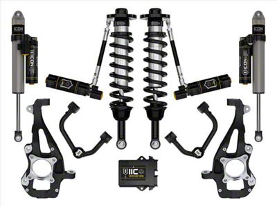 ICON Vehicle Dynamics 3.50 to 4.50-Inch Suspension Lift System with Tubular Upper Control Arms; Stage 5 (21-24 4WD F-150 w/o CCD System & BlueCruise, Excluding Raptor & Tremor)