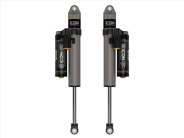 ICON Vehicle Dynamics V.S. 2.5 Series Rear Piggyback Shocks with CDEV for 0 to 1-Inch Lift (21-24 4WD F-150 w/o CCD System & BlueCruise, Excluding Raptor & Tremor)