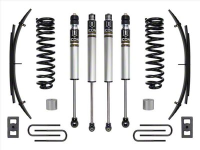 ICON Vehicle Dynamics 2.50-Inch Suspension Lift System with Expansion Pack; Stage 1 (23-24 4WD 6.8L, 7.3L F-250 Super Duty)