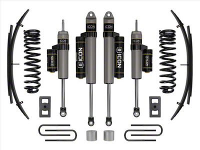 ICON Vehicle Dynamics 2.50-Inch Suspension Lift System with Expansion Pack; Stage 2 (23-24 4WD 6.8L, 7.3L F-250 Super Duty)