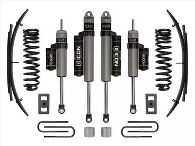 ICON Vehicle Dynamics 2.50-Inch Suspension Lift System with Expansion Pack; Stage 2 (23-24 4WD 6.8L, 7.3L F-250 Super Duty)
