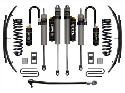 ICON Vehicle Dynamics 2.50-Inch Suspension Lift System with Expansion Pack; Stage 4 (23-24 4WD 6.8L, 7.3L F-250 Super Duty)
