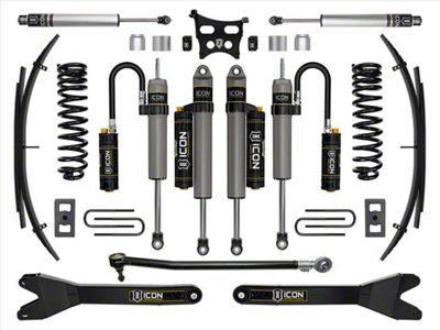 ICON Vehicle Dynamics 2.50-Inch Suspension Lift System with Radius Arms and Expansion Pack; Stage 5 (23-24 4WD 6.8L, 7.3L F-250 Super Duty)