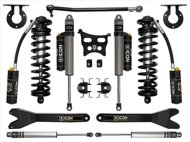 ICON Vehicle Dynamics 2.50 to 3-Inch Coil-Over Conversion System with Radius Arms; Stage 4 (23-24 F-250 Super Duty)