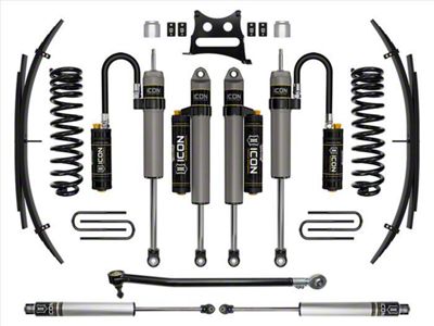 ICON Vehicle Dynamics 2.50-Inch Suspension Lift System with Expansion Pack and Piggyback Shocks; Stage 5 (20-24 4WD 6.7L Powerstroke F-250 Super Duty)