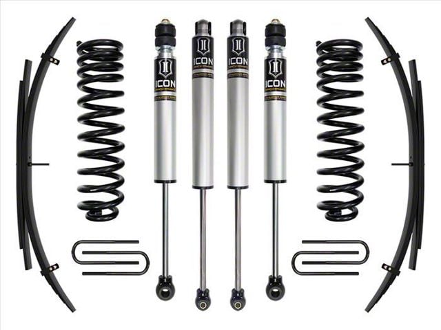 ICON Vehicle Dynamics 2.50-Inch Suspension Lift System with Expansion Pack and Shocks; Stage 1 (20-24 4WD 6.7L Powerstroke F-250 Super Duty)