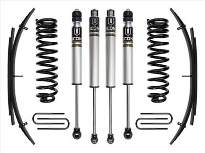 ICON Vehicle Dynamics 2.50-Inch Suspension Lift System with Expansion Pack and Shocks; Stage 2 (17-19 4WD 6.7L Powerstroke F-250 Super Duty)