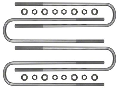 ICON Vehicle Dynamics Square U-Bolts; 17-Inch (11-25 F-250 Super Duty)