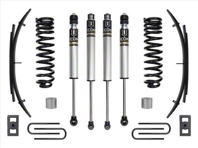 ICON Vehicle Dynamics 2.50-Inch Suspension Lift System with Expansion Pack; Stage 1 (23-25 4WD 6.8L, 7.3L F-350 Super Duty SRW)