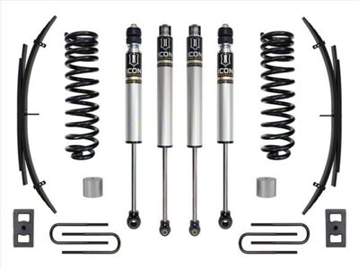 ICON Vehicle Dynamics 2.50-Inch Suspension Lift System with Expansion Pack; Stage 1 (23-24 4WD 6.8L, 7.3L F-350 Super Duty SRW)