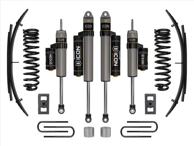 ICON Vehicle Dynamics 2.50-Inch Suspension Lift System with Expansion Pack; Stage 2 (23-24 4WD 6.8L, 7.3L F-350 Super Duty SRW)
