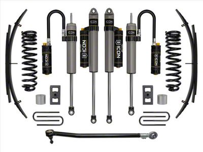 ICON Vehicle Dynamics 2.50-Inch Suspension Lift System with Expansion Pack; Stage 4 (23-25 4WD 6.8L, 7.3L F-350 Super Duty SRW)