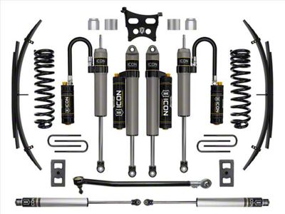 ICON Vehicle Dynamics 2.50-Inch Suspension Lift System with Expansion Pack; Stage 5 (23-24 4WD 6.8L, 7.3L F-350 Super Duty SRW)