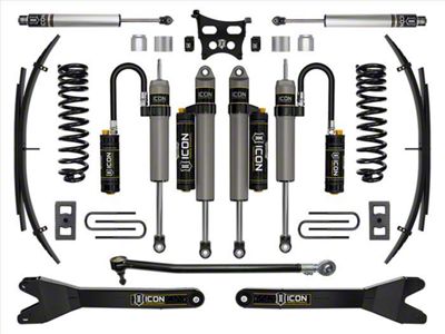 ICON Vehicle Dynamics 2.50-Inch Suspension Lift System with Radius Arms and Expansion Pack; Stage 5 (23-24 4WD 6.8L, 7.3L F-350 Super Duty SRW)