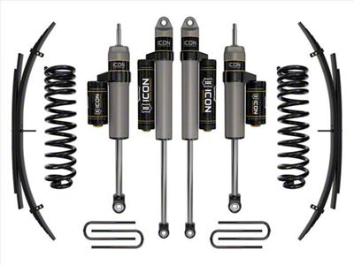 ICON Vehicle Dynamics 2.50-Inch Suspension Lift System with Expansion Pack and Piggyback Shocks; Stage 2 (20-25 4WD 6.7L Powerstroke F-350 Super Duty SRW)