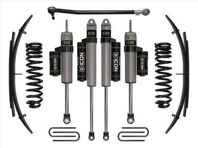 ICON Vehicle Dynamics 2.50-Inch Suspension Lift System with Expansion Pack and Piggyback Shocks; Stage 3 (20-24 4WD 6.7L Powerstroke F-350 Super Duty SRW)