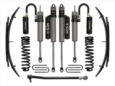 ICON Vehicle Dynamics 2.50-Inch Suspension Lift System with Expansion Pack and Piggyback Shocks; Stage 4 (17-19 4WD 6.7L Powerstroke F-350 Super Duty SRW)
