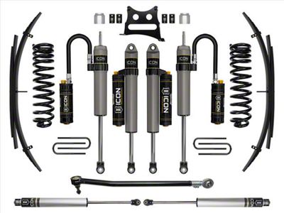 ICON Vehicle Dynamics 2.50-Inch Suspension Lift System with Expansion Pack and Piggyback Shocks; Stage 5 (17-19 4WD 6.7L Powerstroke F-350 Super Duty SRW)