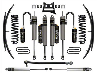 ICON Vehicle Dynamics 2.50-Inch Suspension Lift System with Expansion Pack and Piggyback Shocks; Stage 5 (20-25 4WD 6.7L Powerstroke F-350 Super Duty SRW)