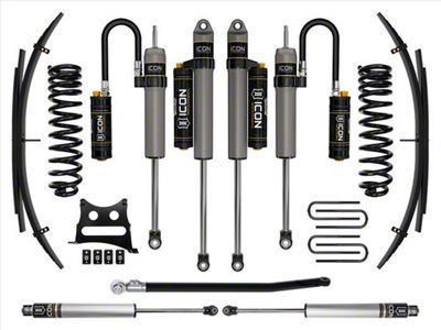 ICON Vehicle Dynamics 2.50-Inch Suspension Lift System with Expansion Pack and Piggyback Shocks; Stage 5 (11-16 4WD 6.7L Powerstroke F-350 Super Duty SRW)