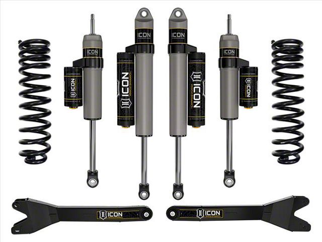ICON Vehicle Dynamics 2.50-Inch Stage 2 Suspension Lift Kit with Shocks and Radius Arms (23-24 4WD 6.7L Powerstroke F-350 Super Duty)