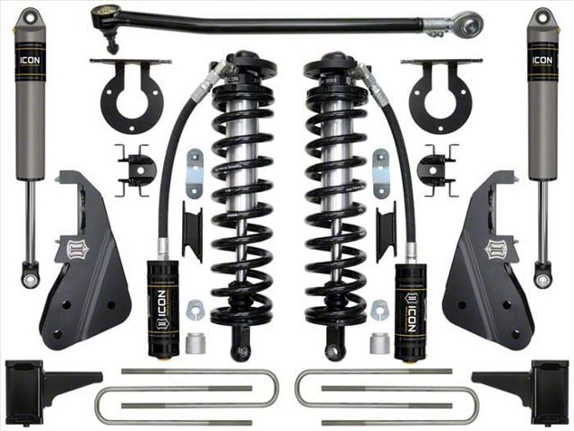ICON Vehicle Dynamics 4 to 5.50-Inch Coil-Over Conversion System; Stage 2 (17-22 4WD 6.7L Powerstroke F-350 Super Duty)