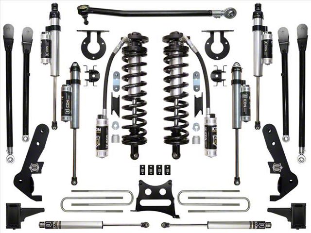 ICON Vehicle Dynamics 4 to 5.50-Inch Coil-Over Conversion System; Stage 6 (17-22 4WD 6.7L Powerstroke F-350 Super Duty)