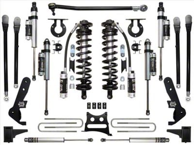ICON Vehicle Dynamics 4 to 5.50-Inch Coil-Over Conversion System; Stage 6 (17-22 4WD 6.7L Powerstroke F-350 Super Duty)