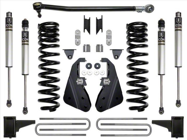 ICON Vehicle Dynamics 4.50-Inch Suspension Lift System; Stage 1 (17-19 4WD 6.7L Powerstroke F-350 Super Duty)