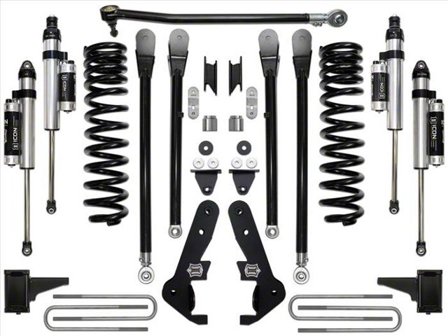 ICON Vehicle Dynamics 4.50-Inch Suspension Lift System; Stage 4 (17-19 4WD 6.7L Powerstroke F-350 Super Duty)