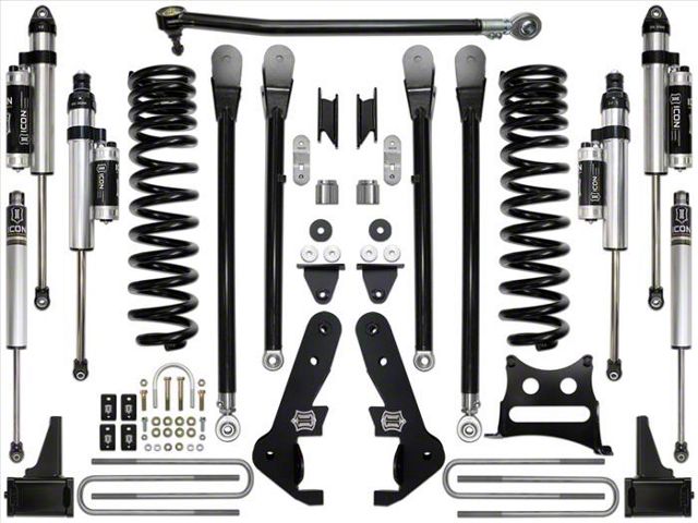 ICON Vehicle Dynamics 4.50-Inch Suspension Lift System; Stage 5 (17-19 4WD 6.7L Powerstroke F-350 Super Duty)